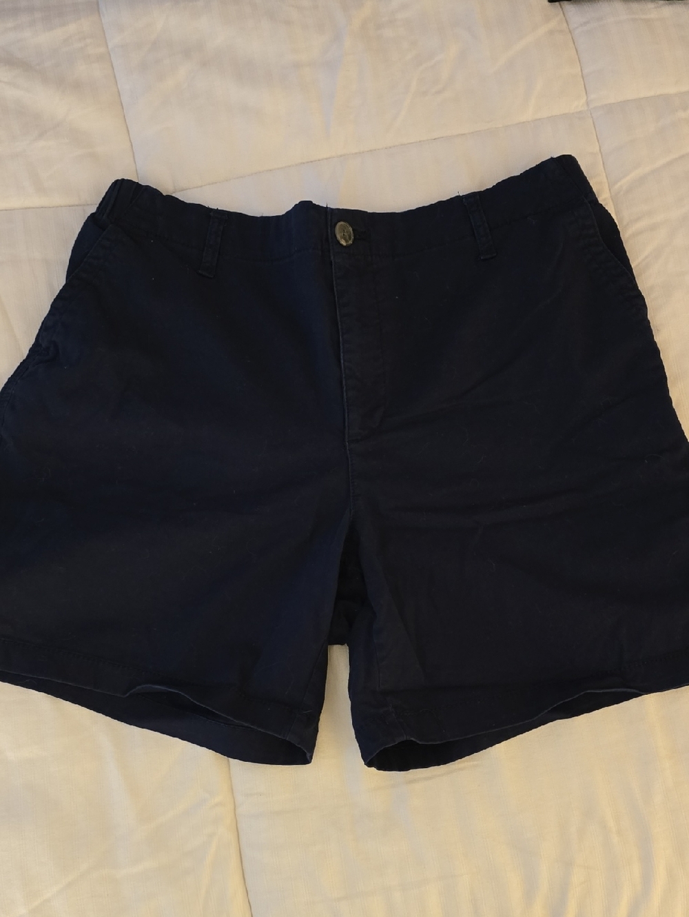 Old Navy High Waisted Navy Blue Chino Shorts